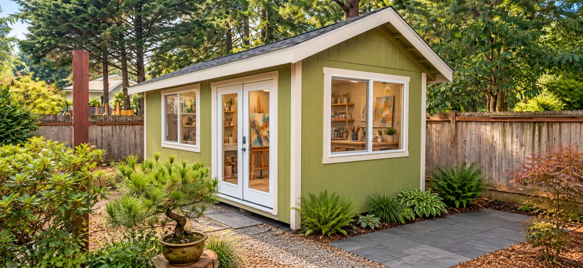 Art & Craft Studio: a real Joint Builders building with digitally staged furnishings