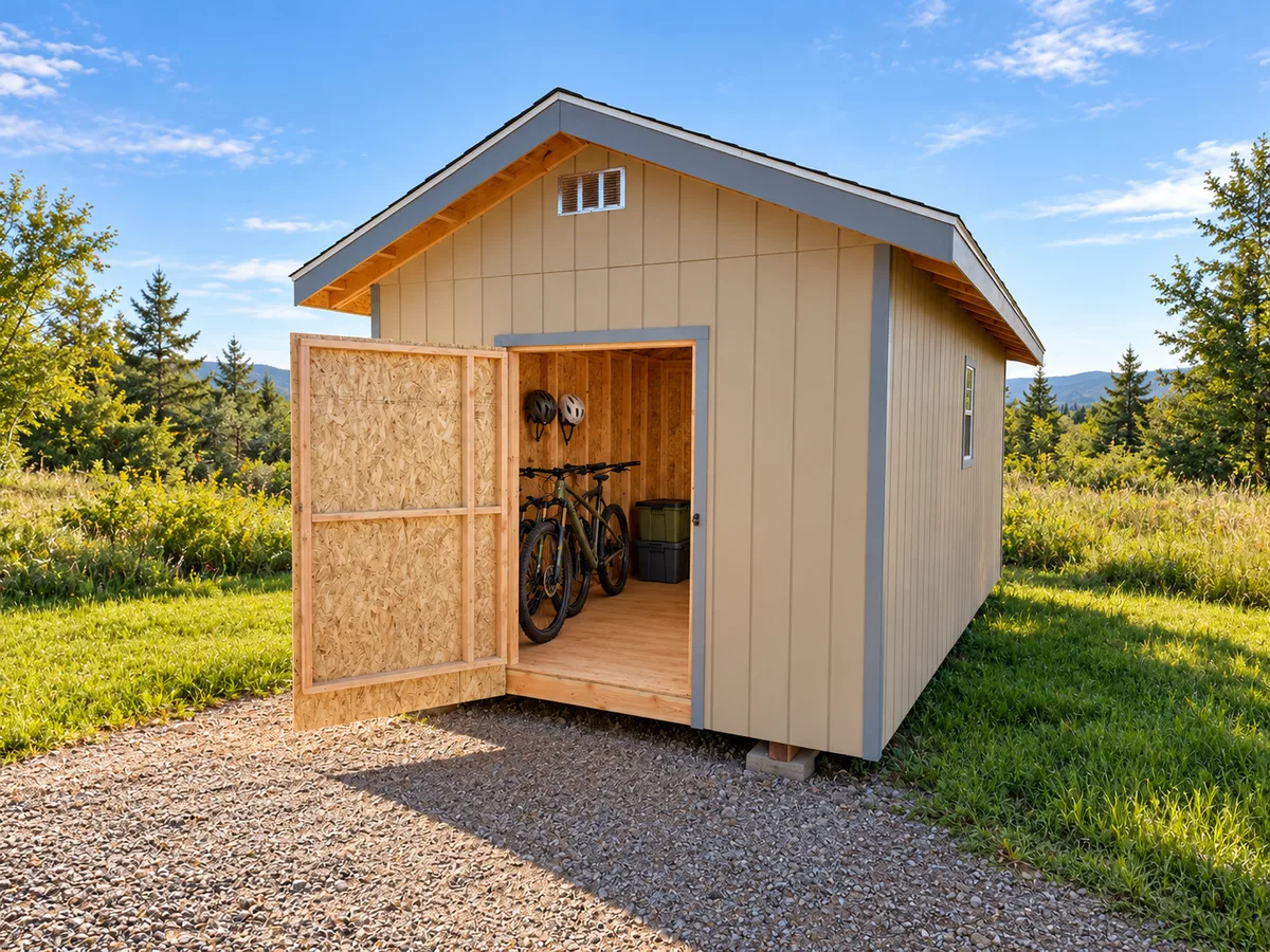 Bikes & Outdoor Gear: a real Joint Builders building with digitally staged furnishings