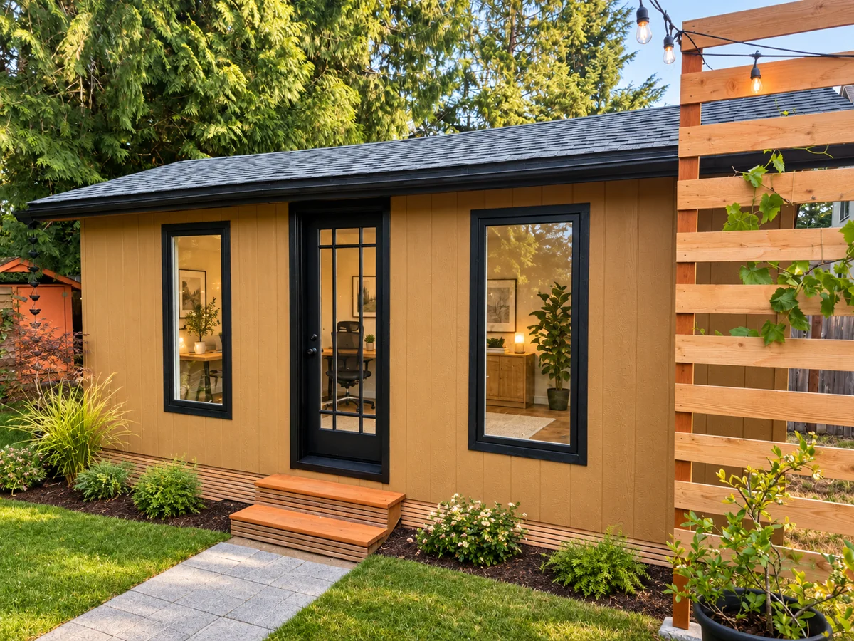 Home Office: a real Joint Builders building with digitally staged furnishings