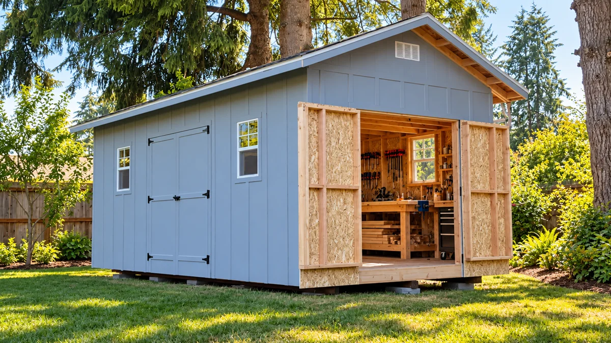 Woodworking Shop: a real Joint Builders building with digitally staged furnishings